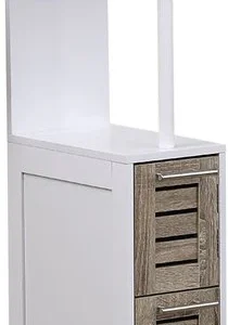 Badkamerkast Stockholm met 2 deuren en 2 legplanken 30x18x130 cm