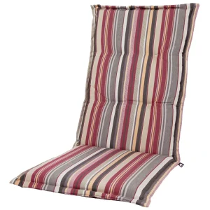 Kopu® Glasgow Multi Grey - Comfortabel Tuinkussen Hoge Rug Rood-Grijs
